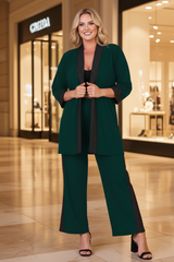 Sim Detaylı Beli Lastikli Yüksek Bel Abiye Takım